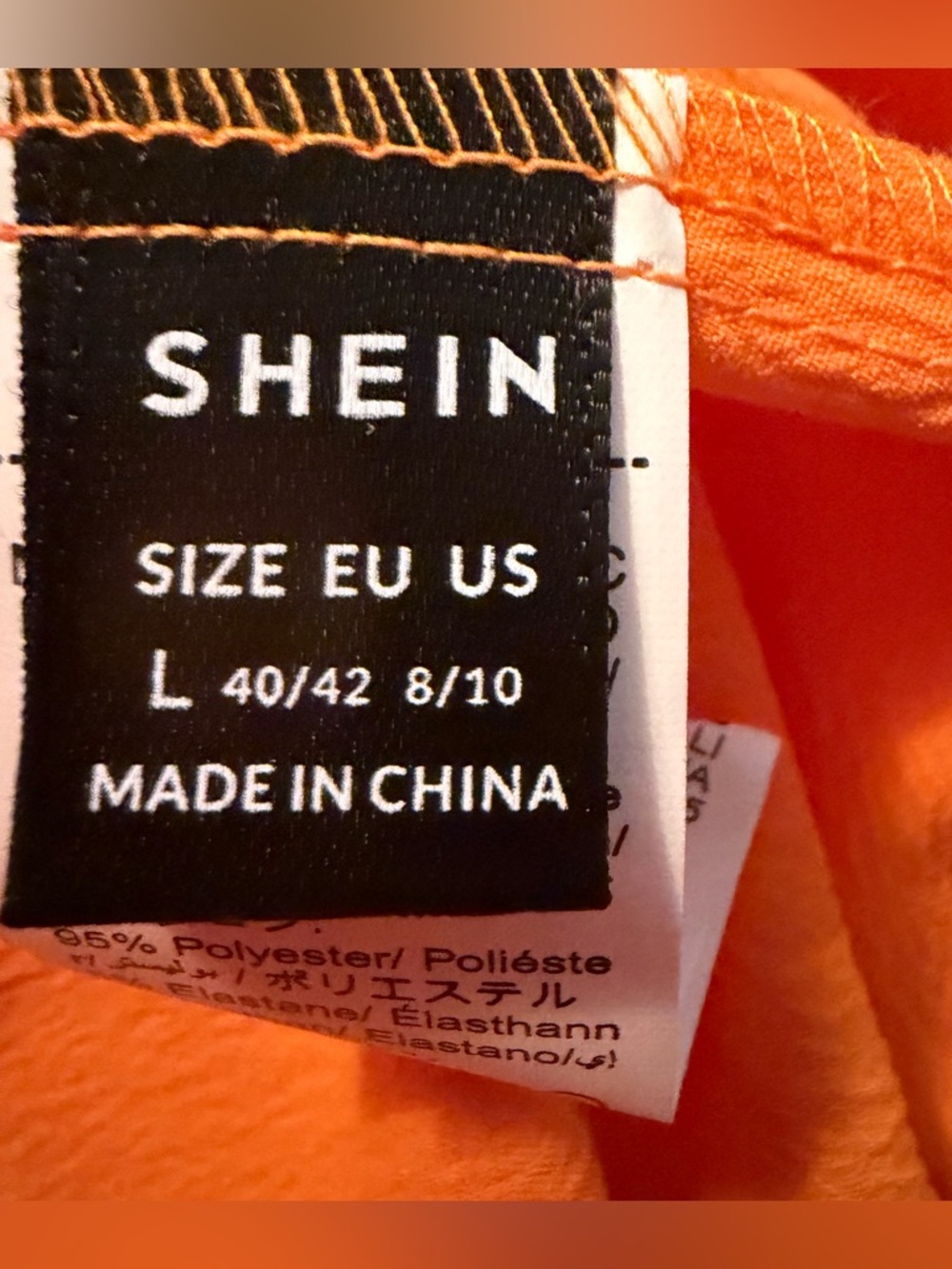 SHEIN Bright Orange Sleeveless Top - Picture 2 of 8